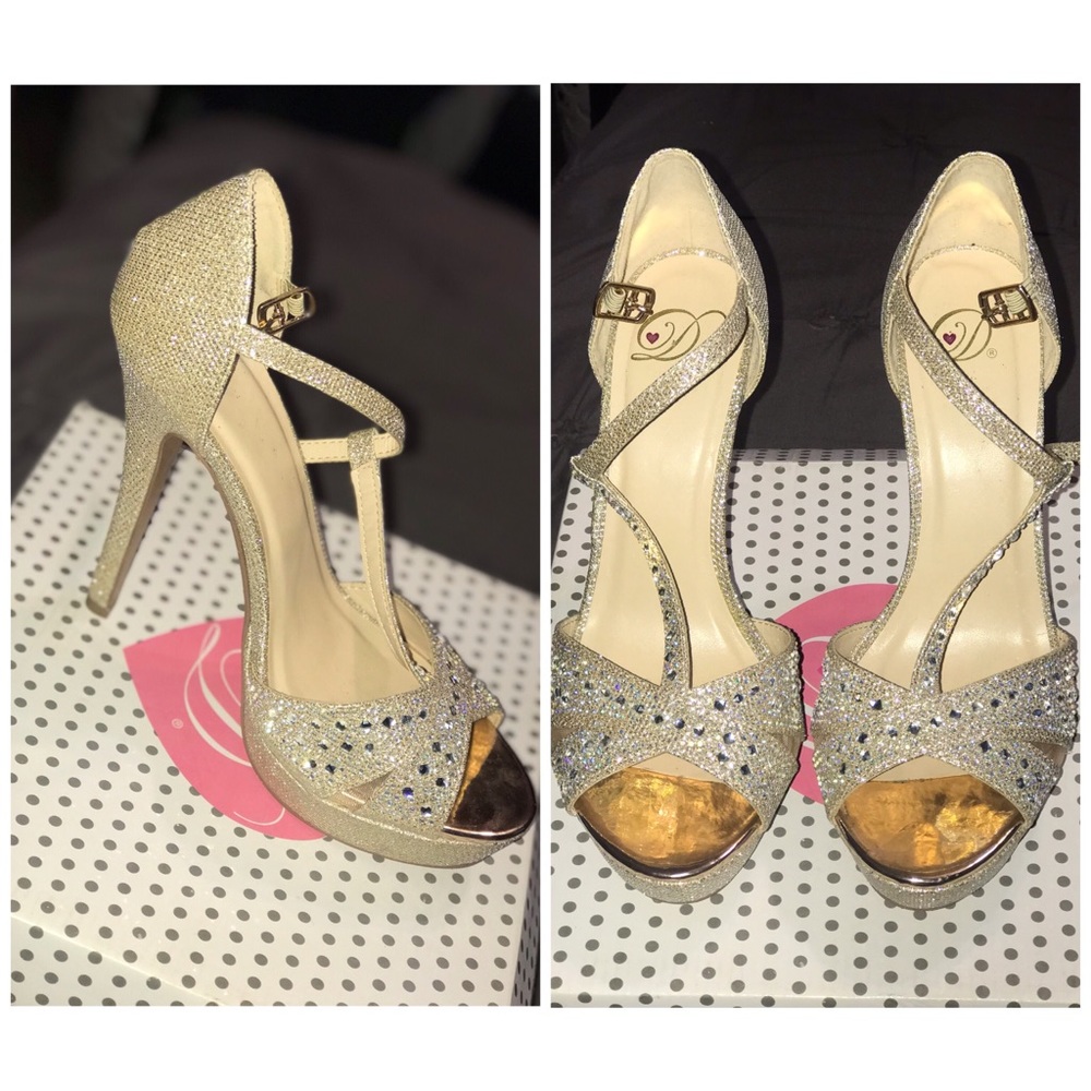 Champagne Platform Heels